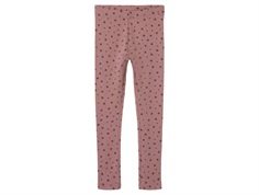 Name It twilight mauve kløver hulmønster leggings